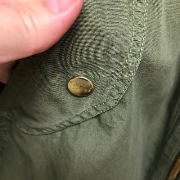 J Crew 100% Cotton Olive Green Jacket in Large - Picture 6 of 14